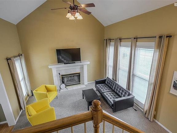 Soaring ceiling in the great room.