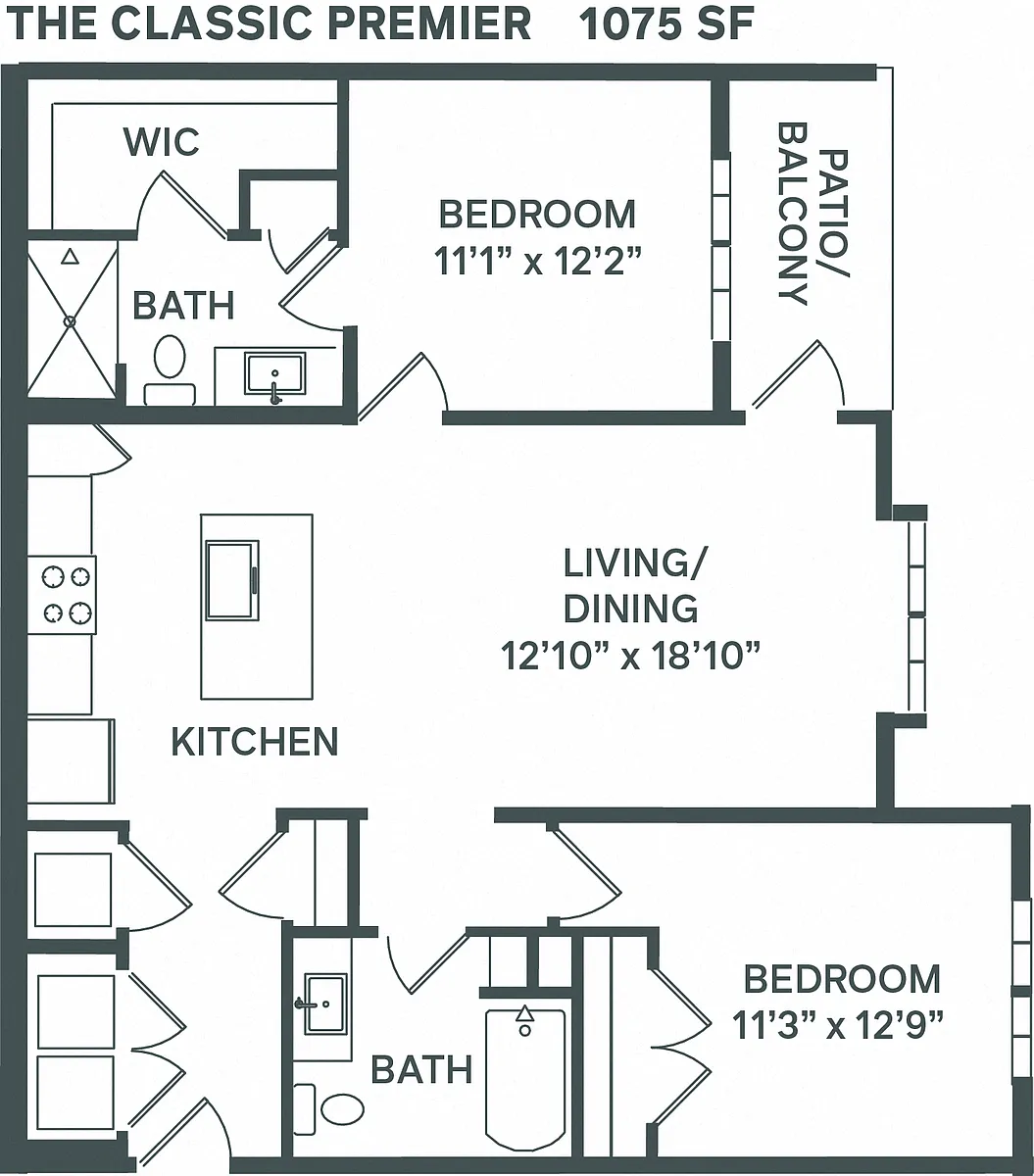 Floor plan Classic Premier B1b
