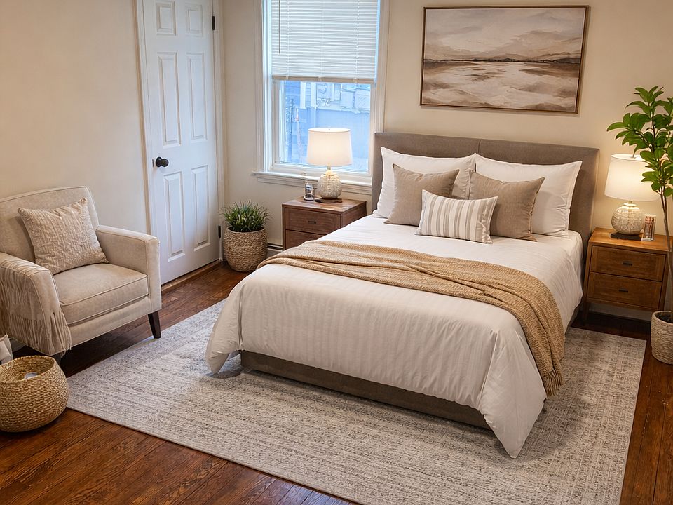 Virtually Staged Primary Bedroom