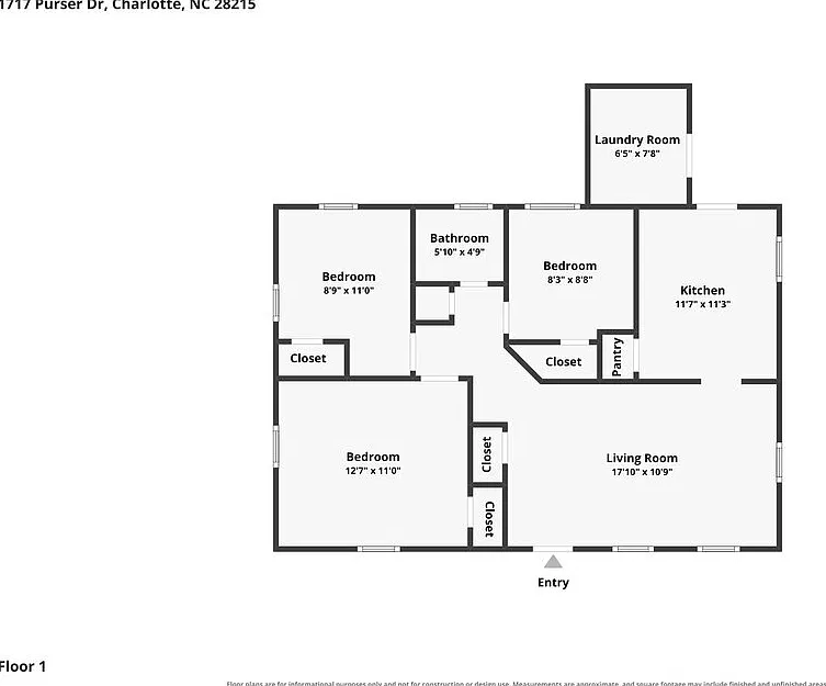 3 bed, 1.0 bath, 864 sqft, $1,575 — Photo 2
