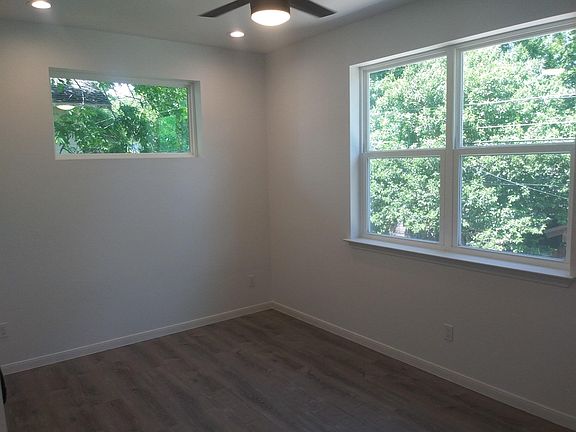 Bedroom- now has shades on windows