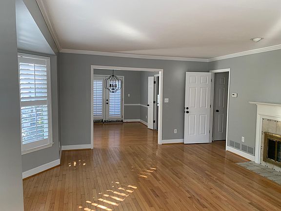 living room attached to dining room