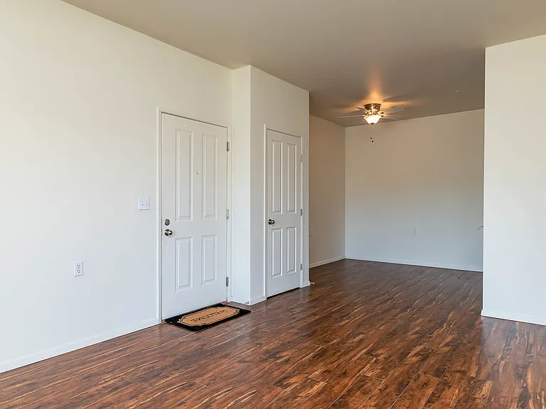 Center Pointe | Two Bedroom Living Room and Dining Room