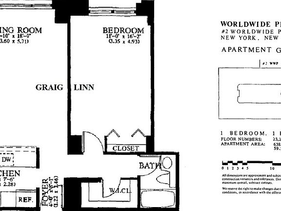 2nd image of 350 W 50th St APT 20G