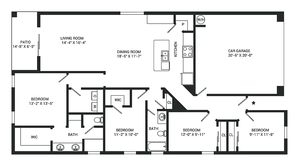 Floor plan Mockingbird