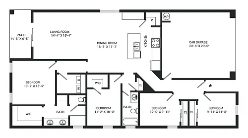 Floor plan Mockingbird