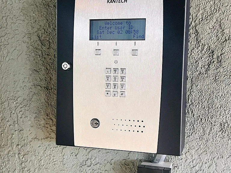 Secure building access with key fob/card entry required for added privacy and resident security.