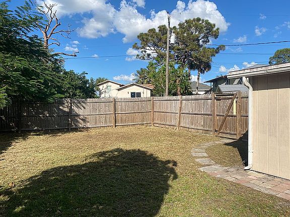 Big fenced in yard area