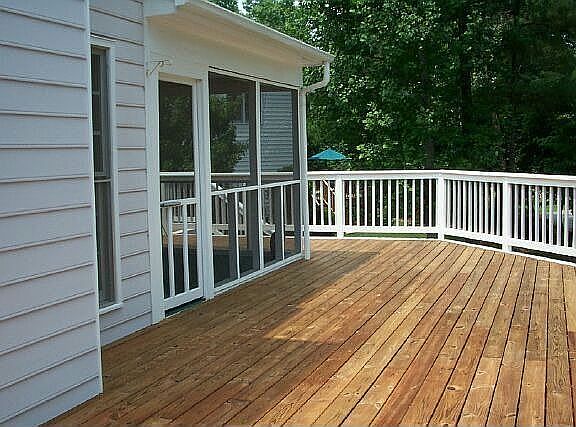 Screen porch from deck