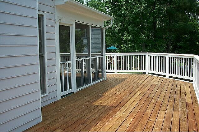 Screen porch from deck