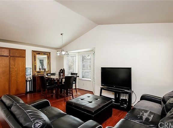 Vaulted Ceilings in the living room and dining area.