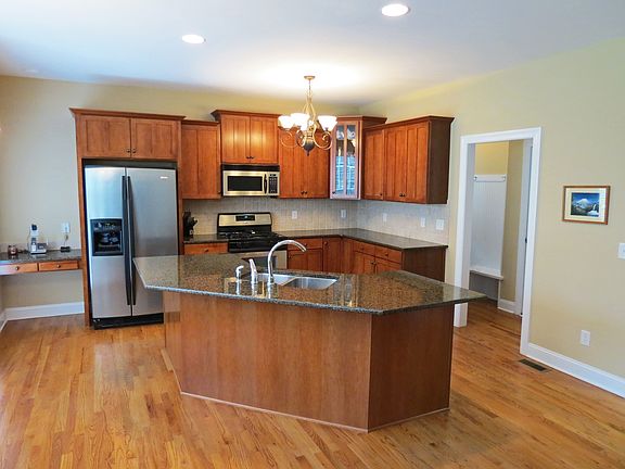 The large kitchen opens to the great room