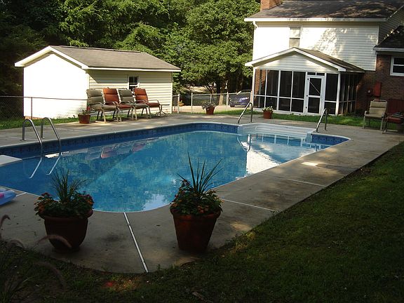 all fenced in back yard