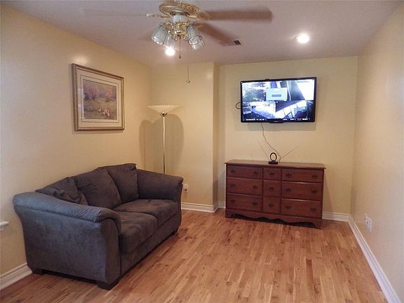 Living Room. Security cameras will stay with the house. can be connected to your TV