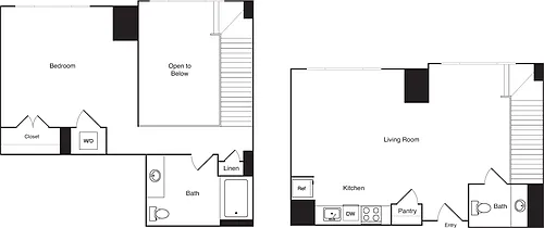 Floor plan 1 Bedroom_210