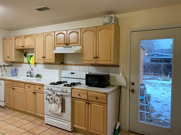 Kitchen and door to back yard