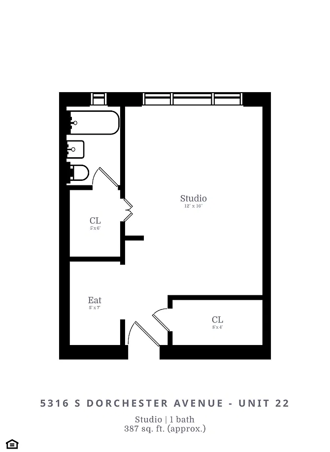 Floor plan Studio (A2)