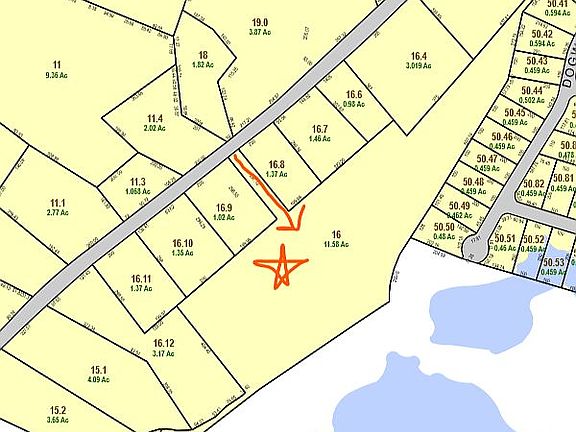 Lot 16 with driveway 