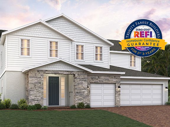 Lennox elevation 3 shown with optional stone