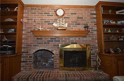 Fireplace.