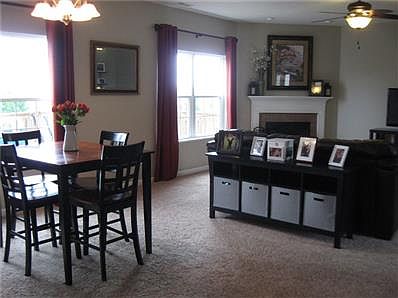 Dining room has plenty of space for an even larger table and chairs, hutch, or whatever you desire!