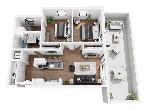 Floor plan 2B