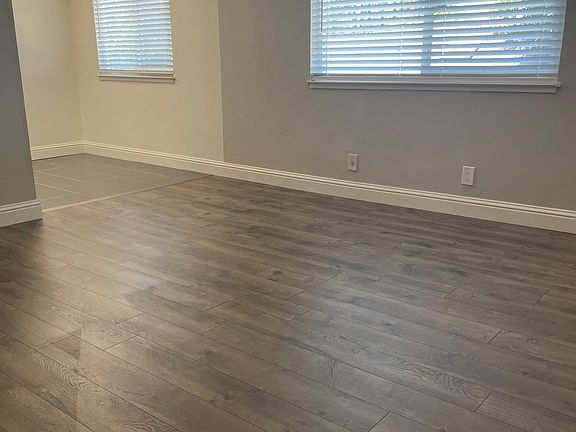 living room with view to dining area