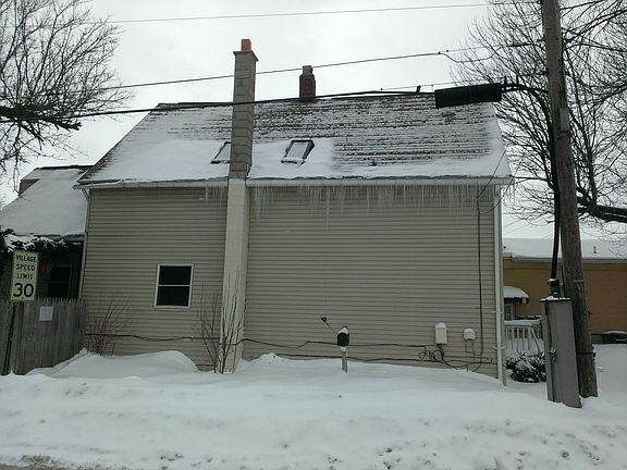 East side of house.