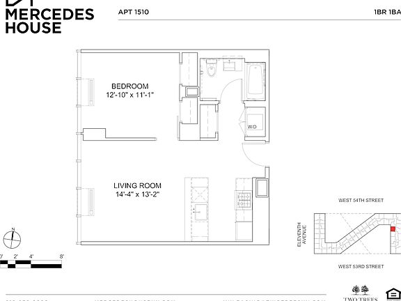 2nd image of 550 W 54th St APT 1510