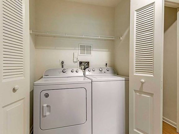In-unit washer and dryer
