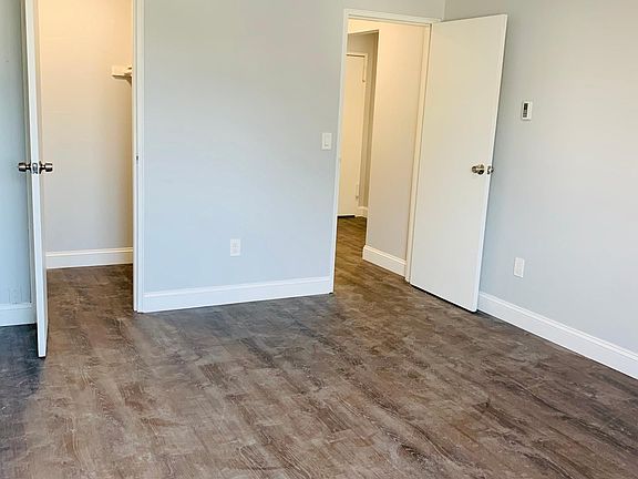 Bedroom looking toward walk in closet