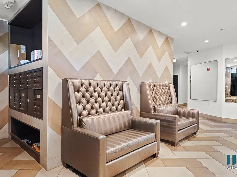 Resident Mailboxes and Sitting Area inside the Lobby