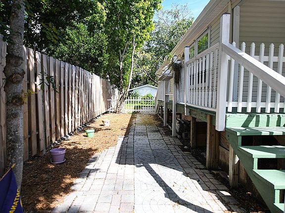 Walkway to back yard