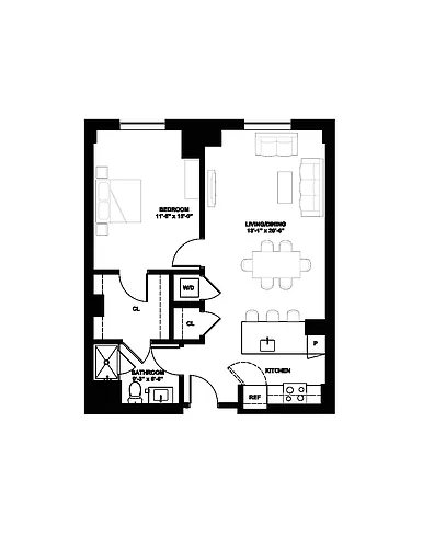 Floor plan 1G-PH