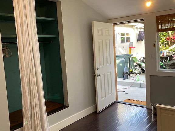 Showing the closet space