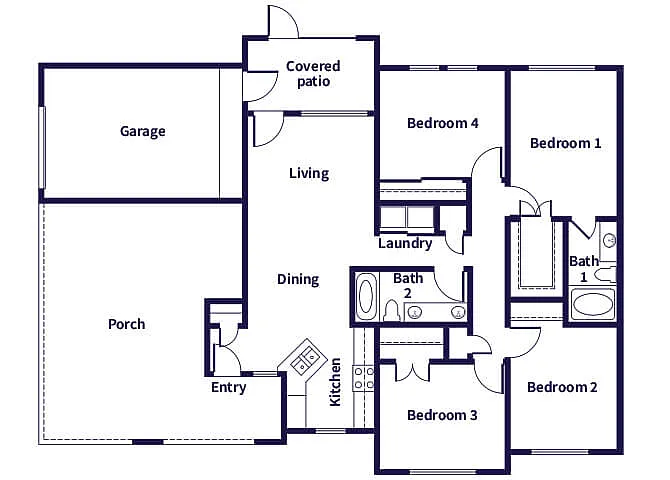 Floor plan D1