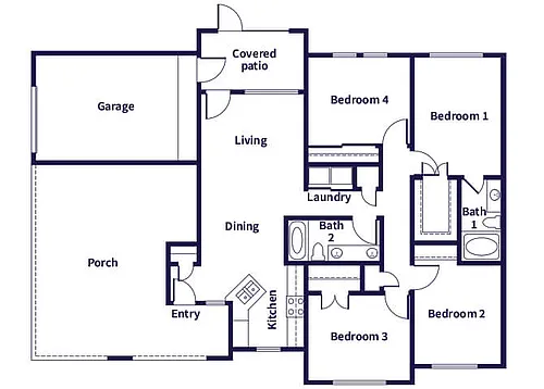 Floor plan D1