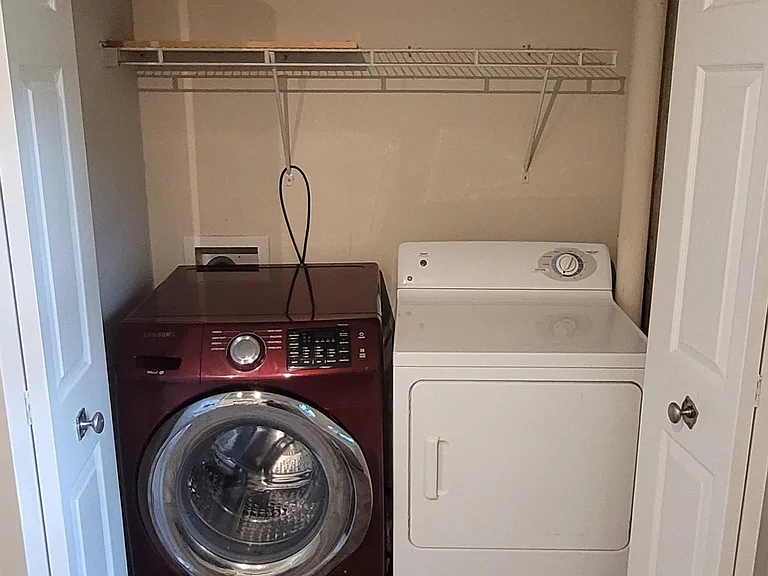 In apartment private washer and dryer