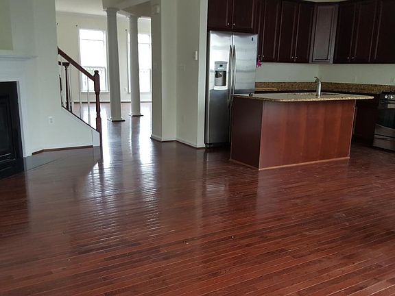 Kitchen and fireplace