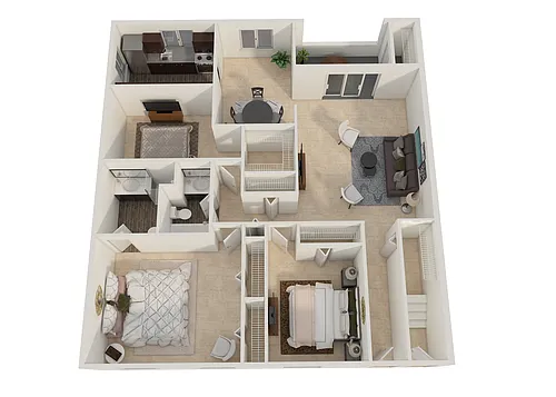 Floor plan Three Bedroom