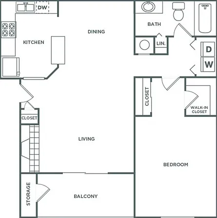 One Bedroom One Bath (941 SF) One Bedroom One Bath (941 SF)