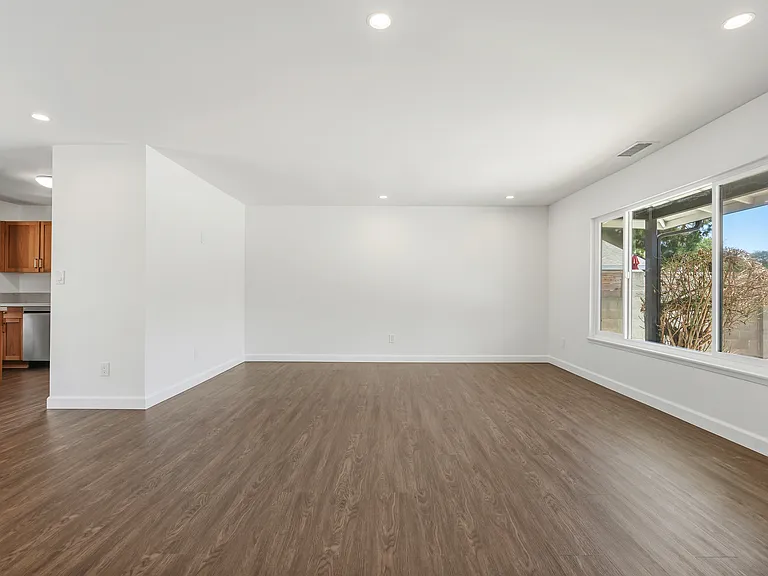 Living Room with recessed lights