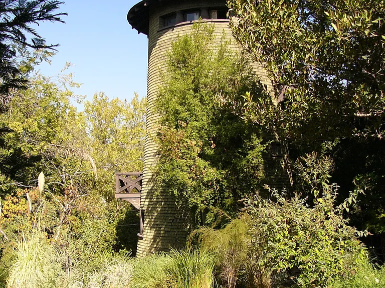 Water tower next door served the mansion...now a house.