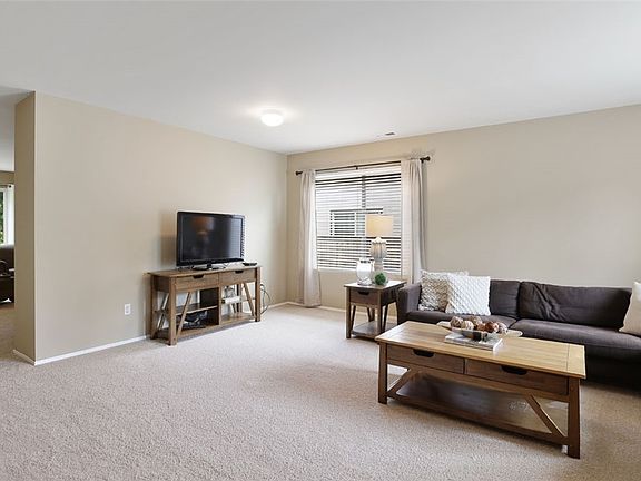 The current owners expanded the living room into the space of the dining room, but there is ample room for both spaces here!