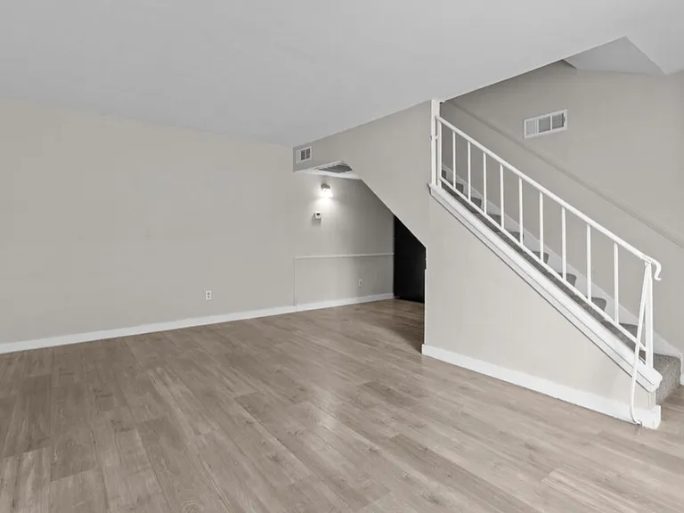 Townhome-style layout with multi-level living