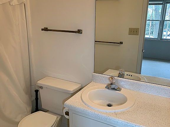 Fresh renovation of powdered granite countertops and painting of cabinets.