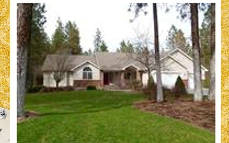 Over an acre. Landscaped Front yard. 