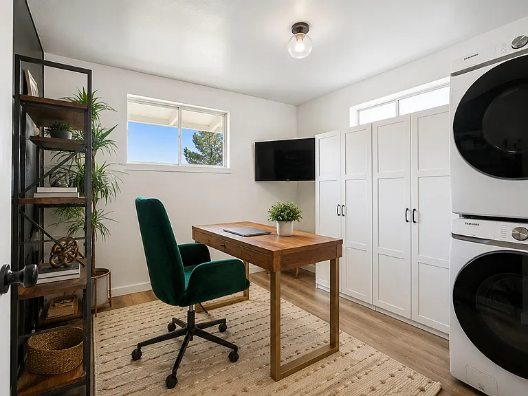 Dedicated office and laundry room - perfect for remote work
