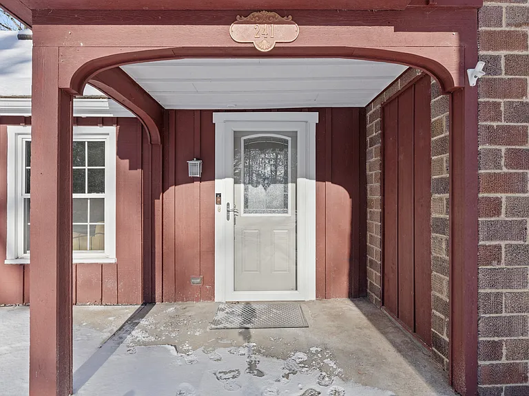Front entrance to house