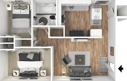 2 BR 3D Furnished 2 BR 3D Furnished